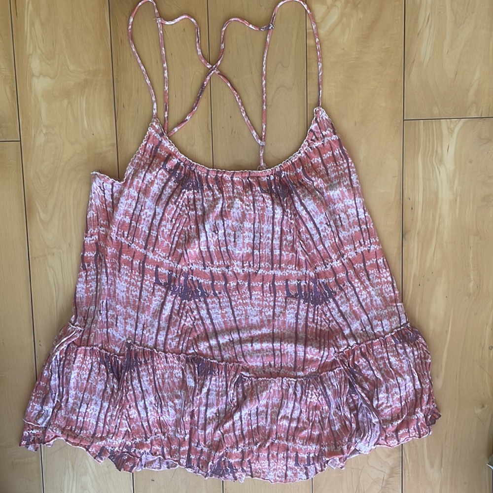 Free People // Crisscrossed spaghetti strap top